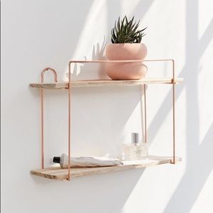 Urban Outfitters Rose Gold Carson Multi-Use Shelf